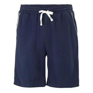 Fabric Mens Cotton Blend Shorts / Navy